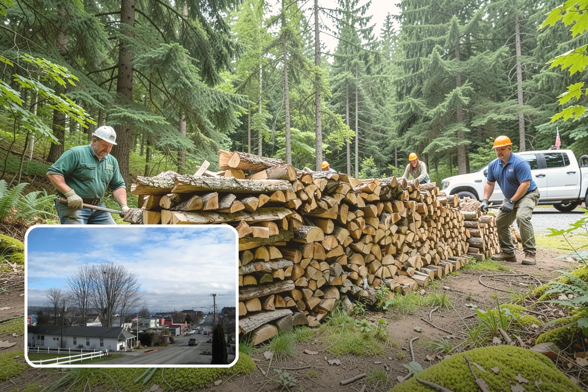 Half Cord Firewood in Langley, Island County, WA - Enough wood for consistent recreational fires