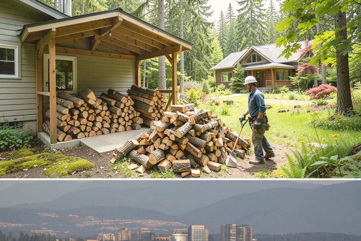 Half Cord Firewood in Medina, King County, WA - Fall is the smart time to secure a half cord before winter demand and prices climb.