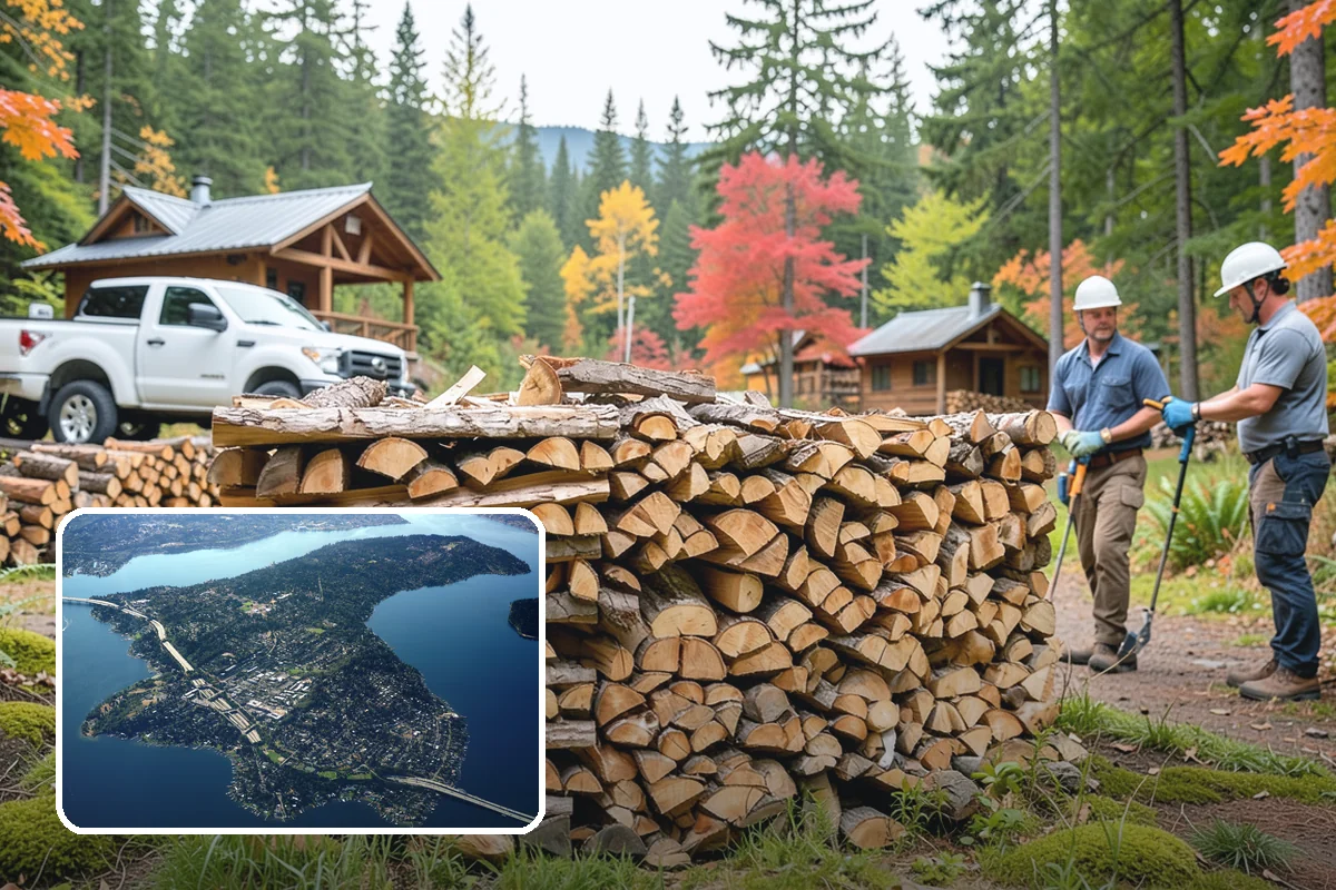 Half Cord Firewood in Mercer Island, King County, WA - Enough wood for consistent recreational fires