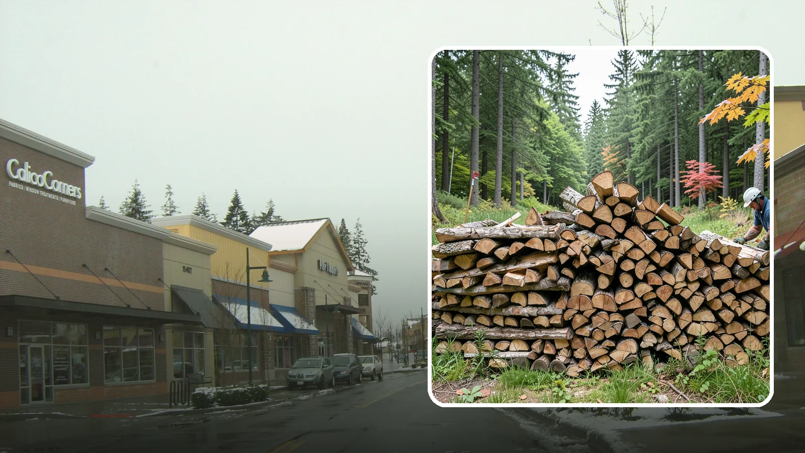 Half Cord Firewood in Mill Creek, Snohomish County, WA - A half cord of seasoned firewood, a balanced supply for regular weekend and evening fires.