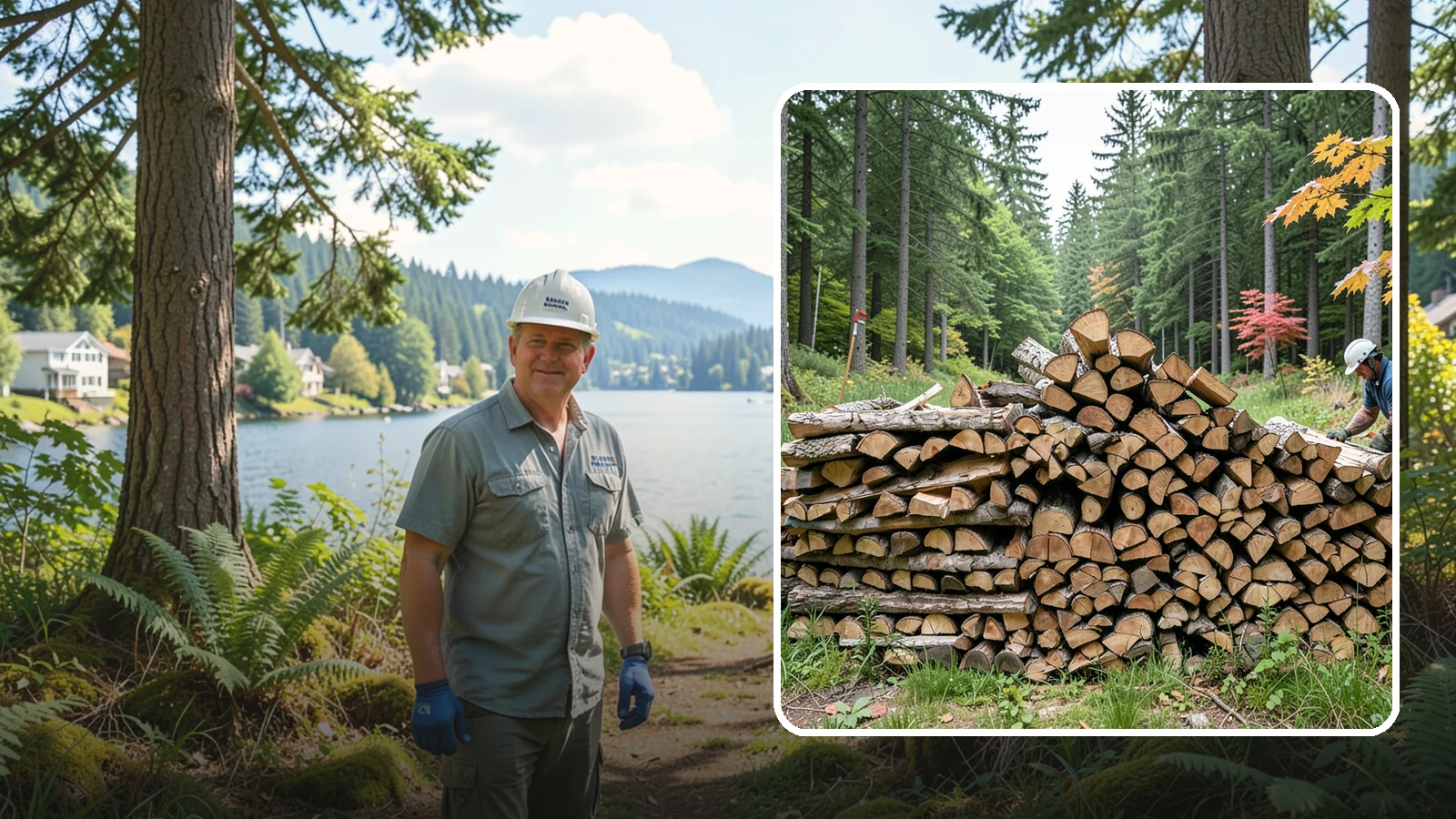 Half Cord Firewood in Milton, King County, WA - A half cord of seasoned firewood, a balanced supply for regular weekend and evening fires.