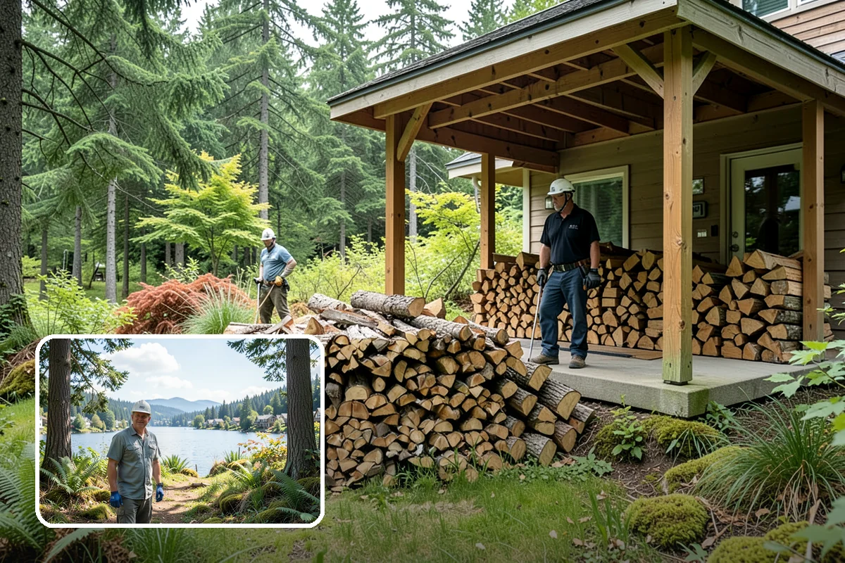 Half Cord Firewood in Milton, King County, WA - Enough wood for consistent recreational fires