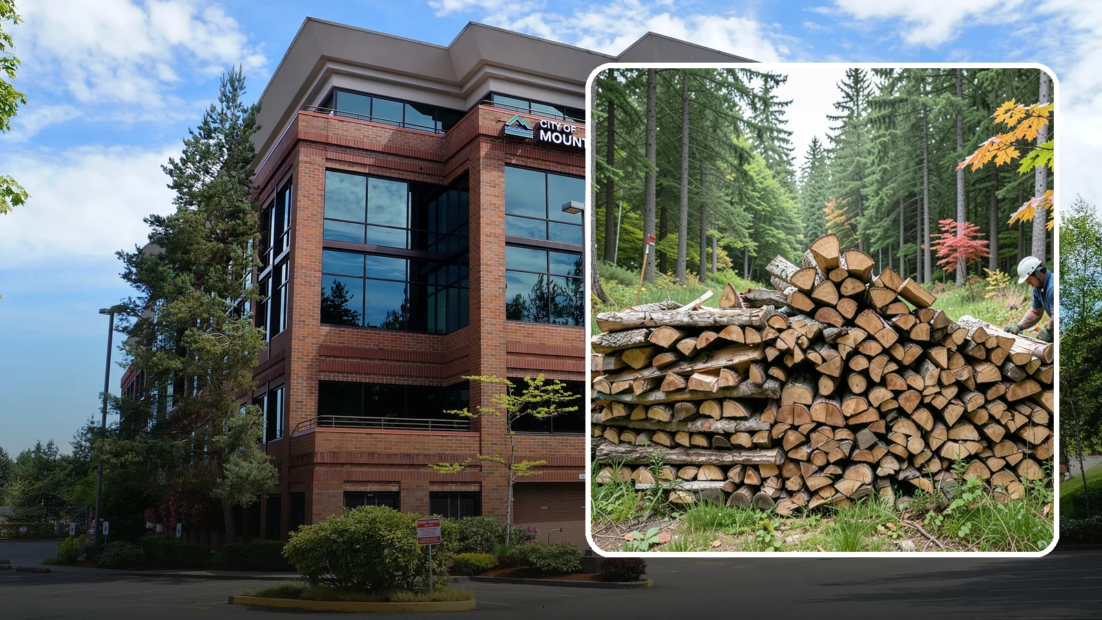 Half Cord Firewood in Mountlake Terrace, WA - A half cord of seasoned firewood, a balanced supply for regular weekend and evening fires.
