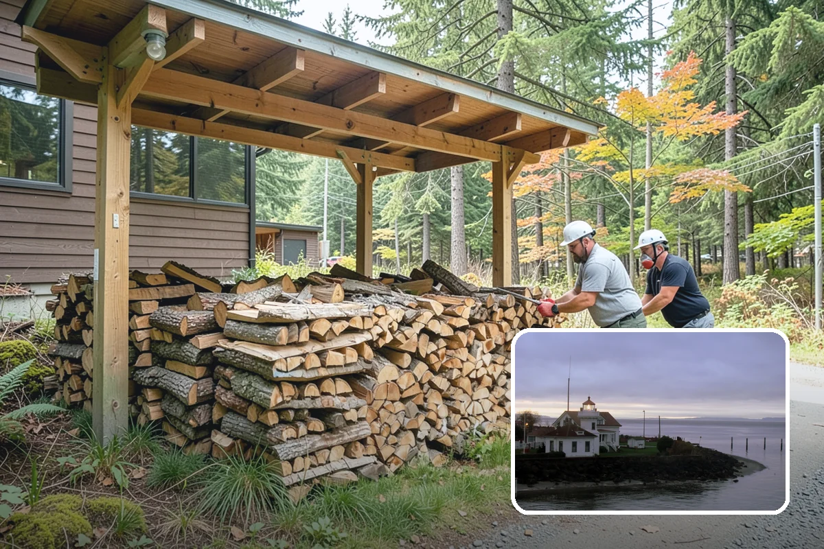 Half Cord Firewood in Mukilteo, Snohomish County, WA - Enough wood for consistent recreational fires