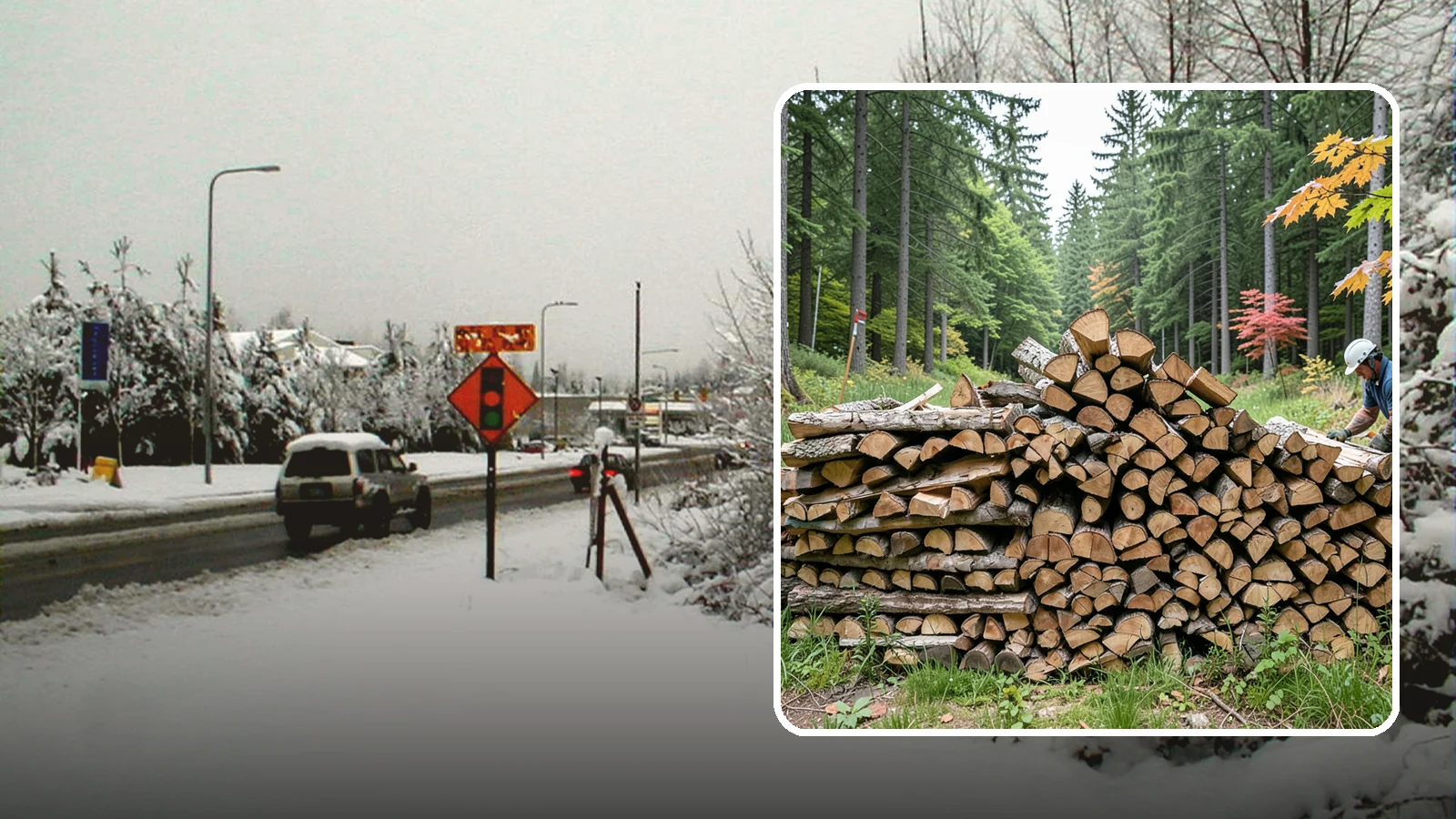 Half Cord Firewood in Newcastle, King County, WA - A half cord of seasoned firewood, a balanced supply for regular weekend and evening fires.