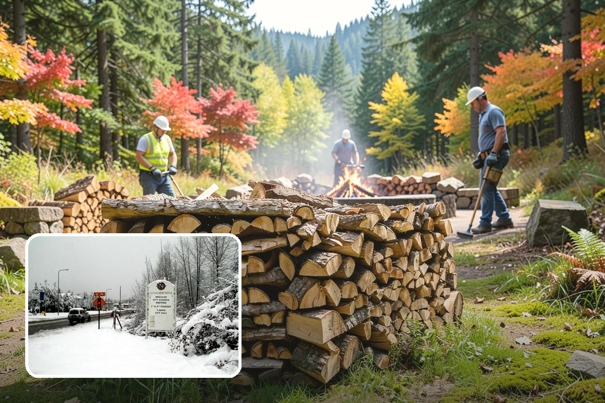 Half Cord Firewood in Newcastle, King County, WA - Enough wood for consistent recreational fires