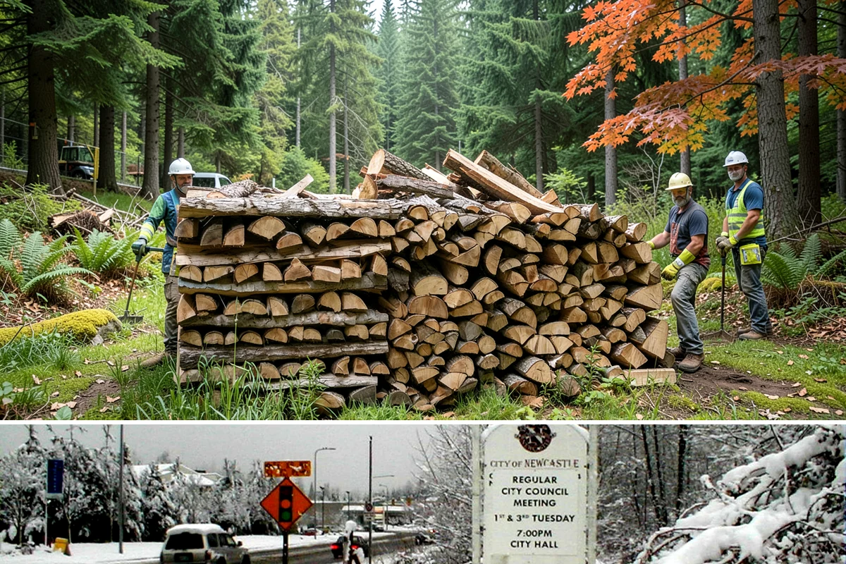 Half Cord Firewood in Newcastle, King County, WA - Fall is the smart time to secure a half cord before winter demand and prices climb.