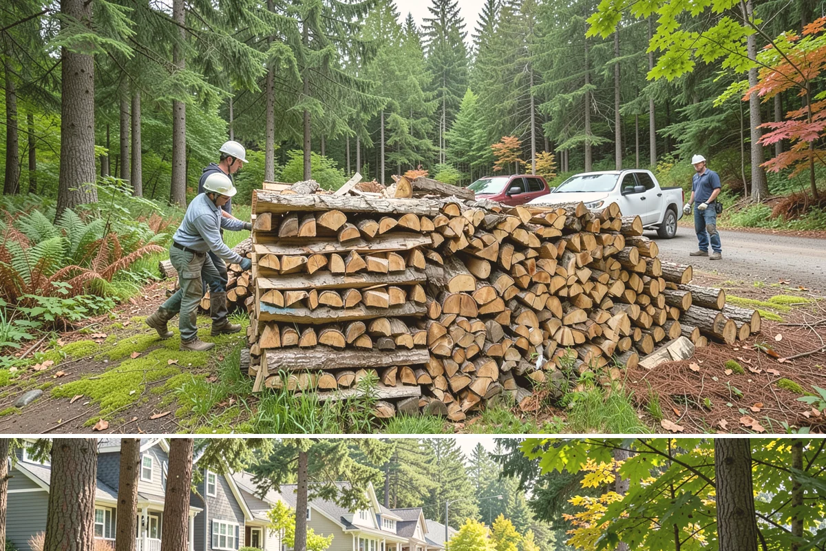 Half Cord Firewood in Normandy Park, King County, WA - Fall is the smart time to secure a half cord before winter demand and prices climb.