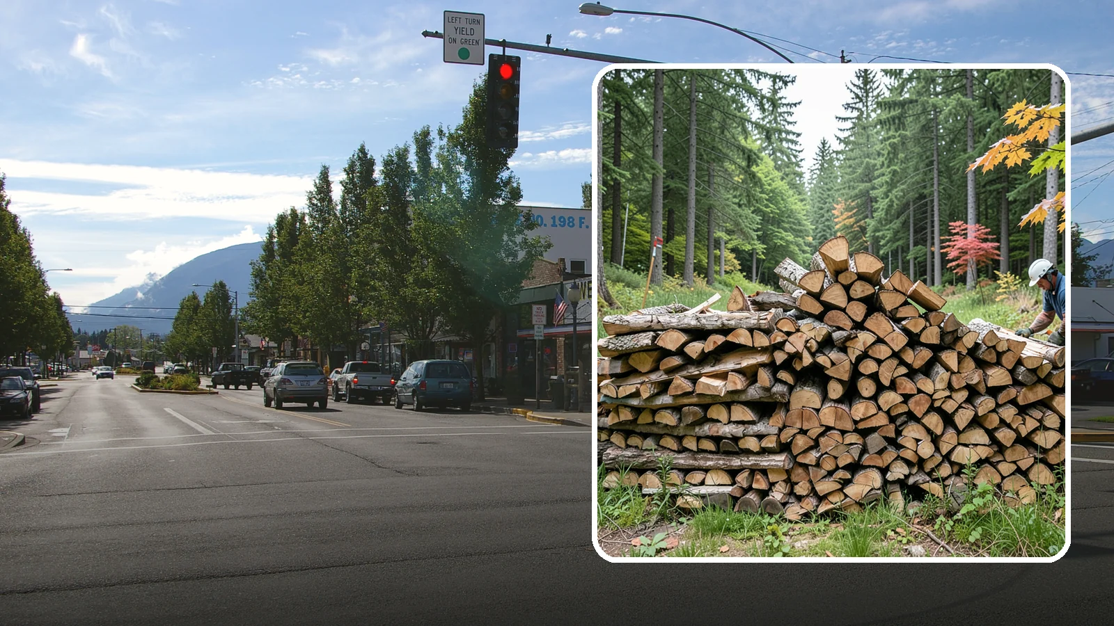 Half Cord Firewood in North Bend, King County, WA - A half cord of seasoned firewood, a balanced supply for regular weekend and evening fires.
