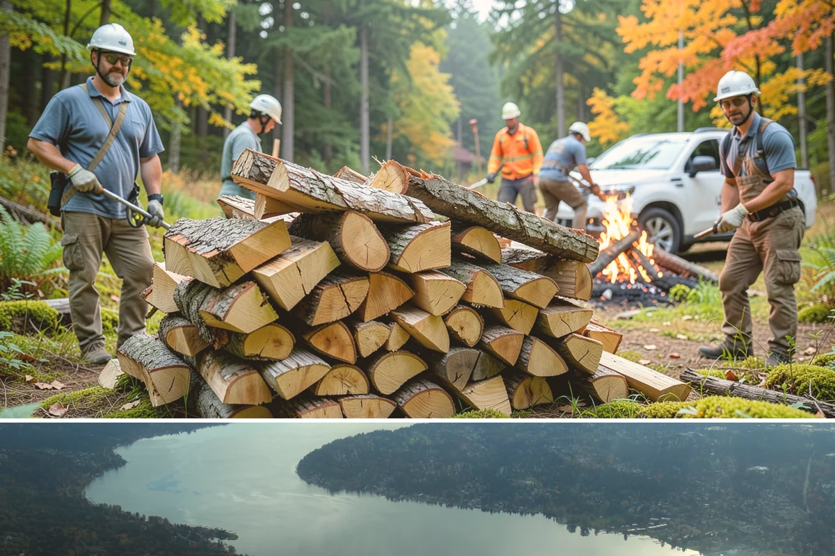 Half Cord Firewood in Sammamish, King County, WA - Fall is the smart time to secure a half cord before winter demand and prices climb.