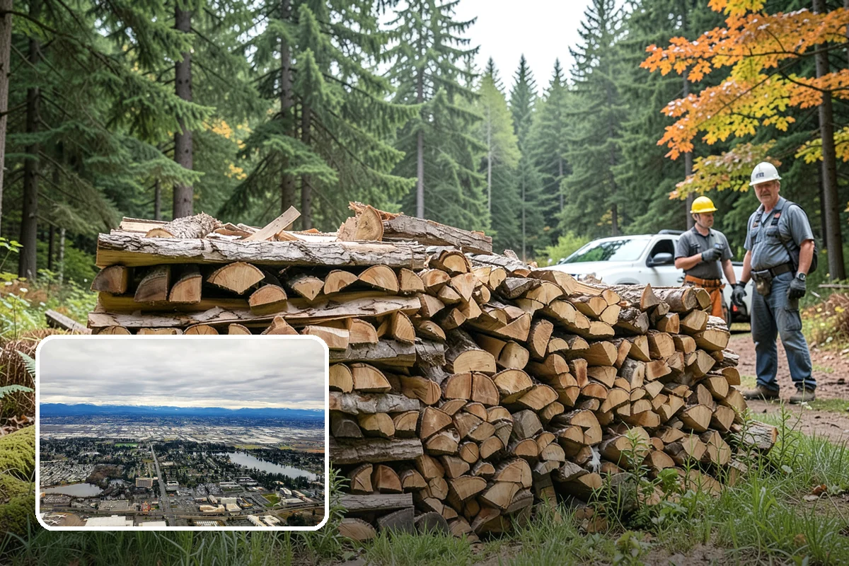 Half Cord Firewood in SeaTac, WA - Enough wood for consistent recreational fires