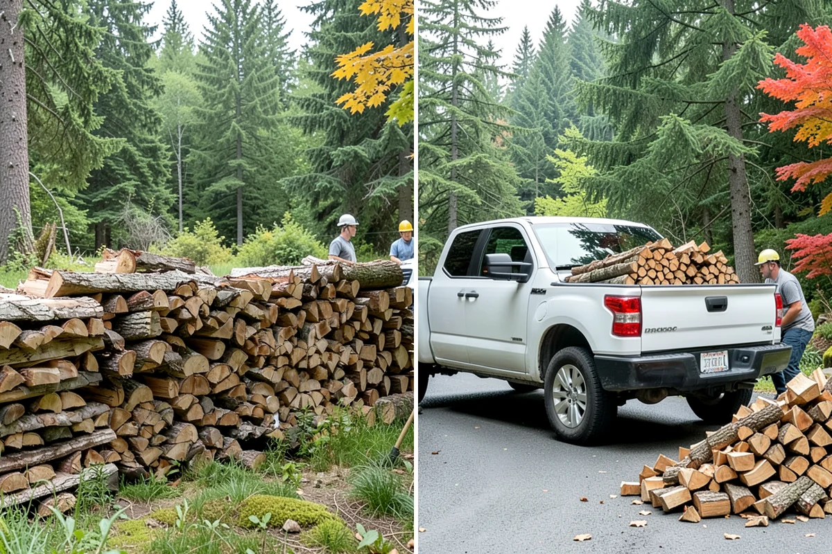 Half Cord Firewood in SeaTac, WA - Place your half-cord order with a preferred date