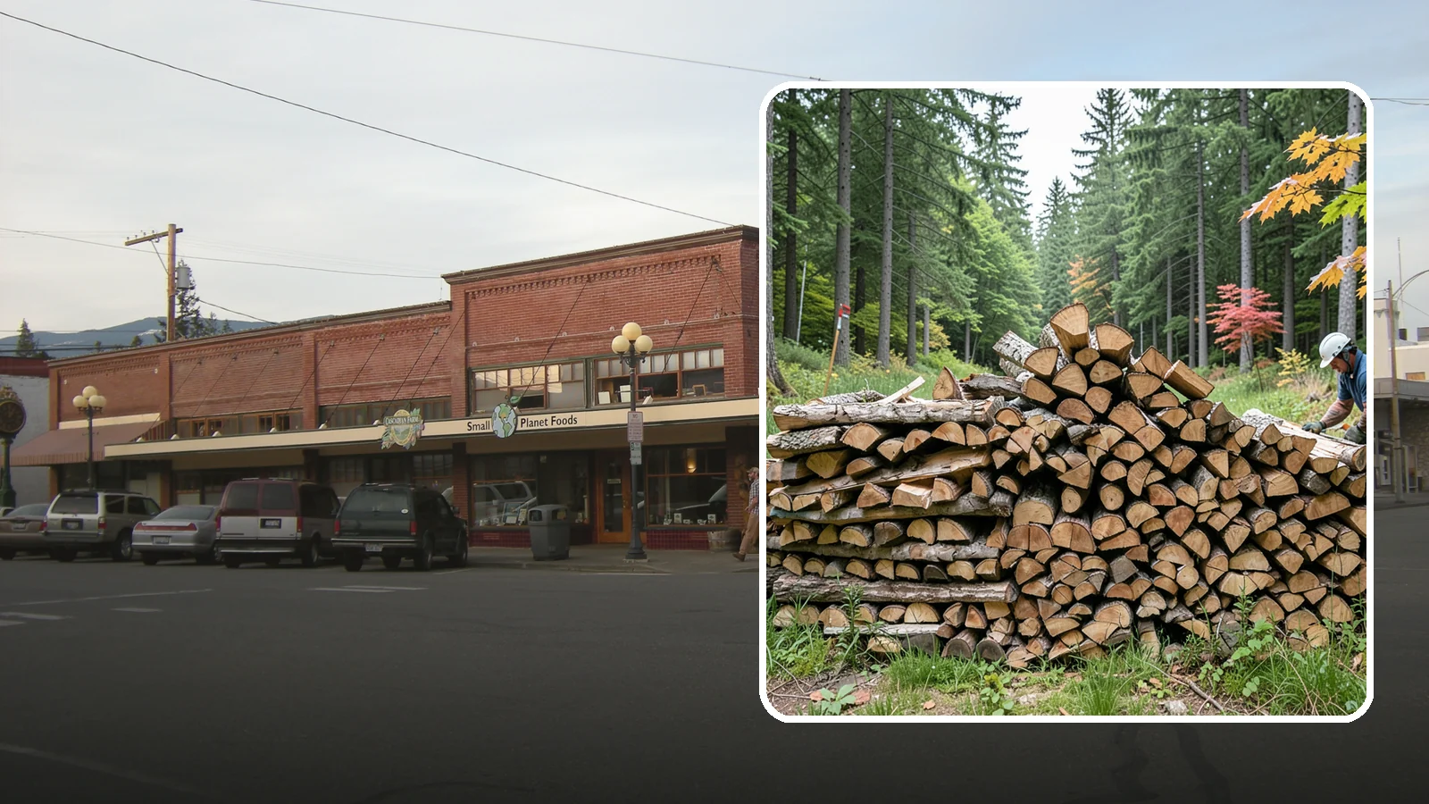Half Cord Firewood in Sedro-Woolley, Skagit County, WA - A half cord of seasoned firewood, a balanced supply for regular weekend and evening fires.