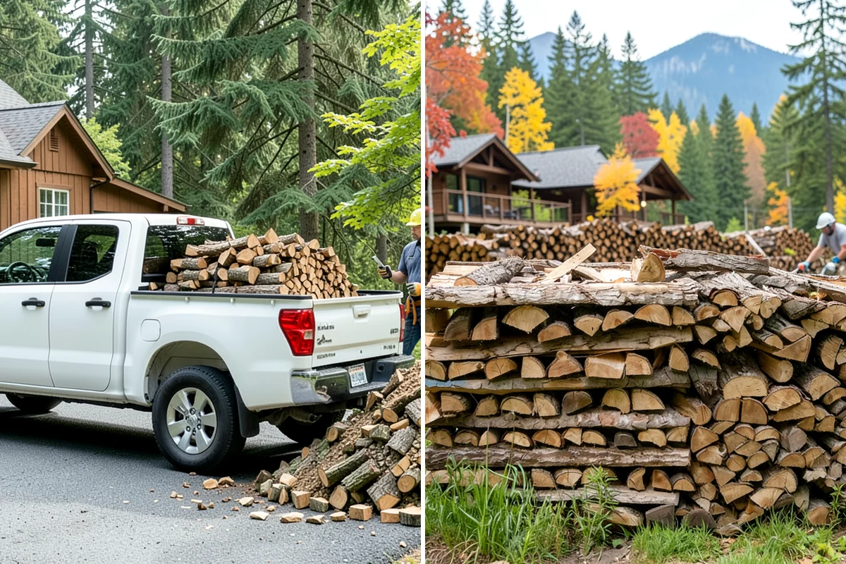 Half Cord Firewood in Shoreline, King County, WA - Place your half-cord order with a preferred date