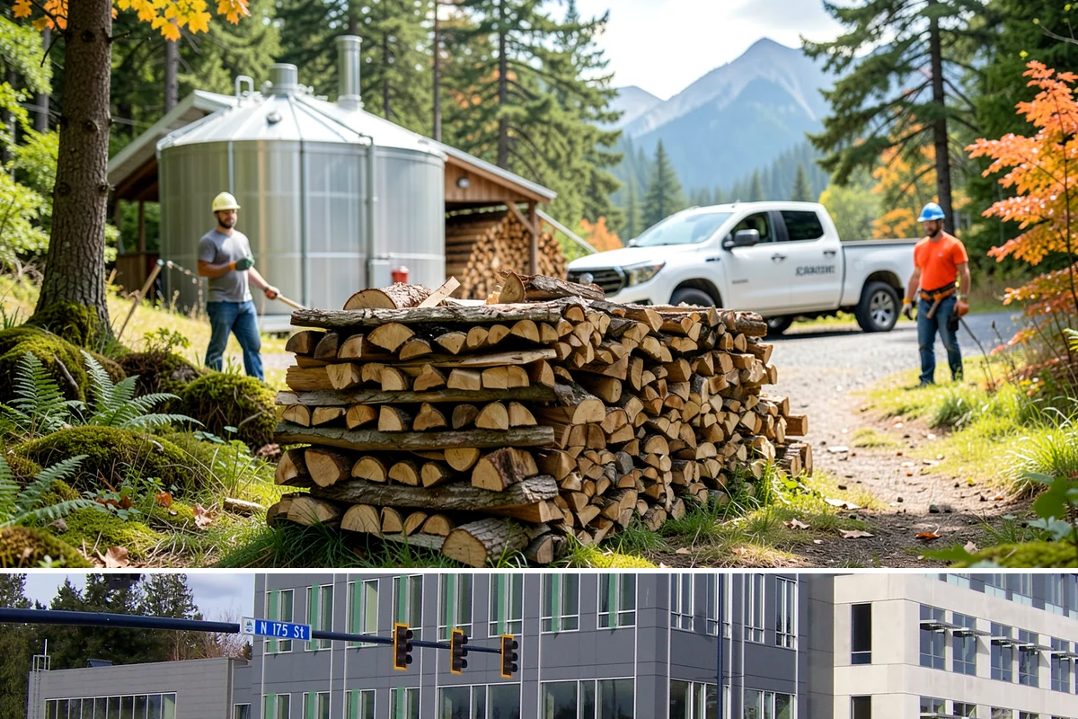 Half Cord Firewood in Shoreline, King County, WA - Fall is the smart time to secure a half cord before winter demand and prices climb.