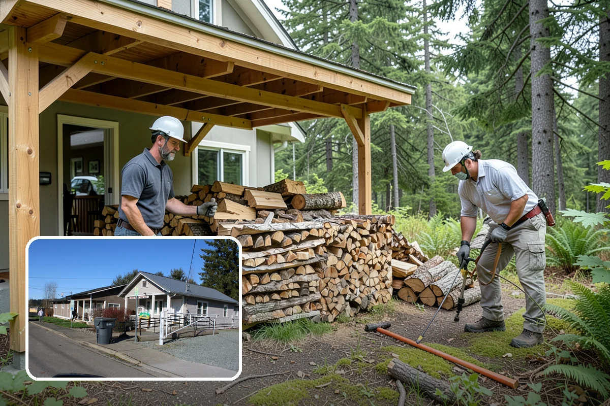 Half Cord Firewood in South Prairie, Pierce County, WA - Enough wood for consistent recreational fires