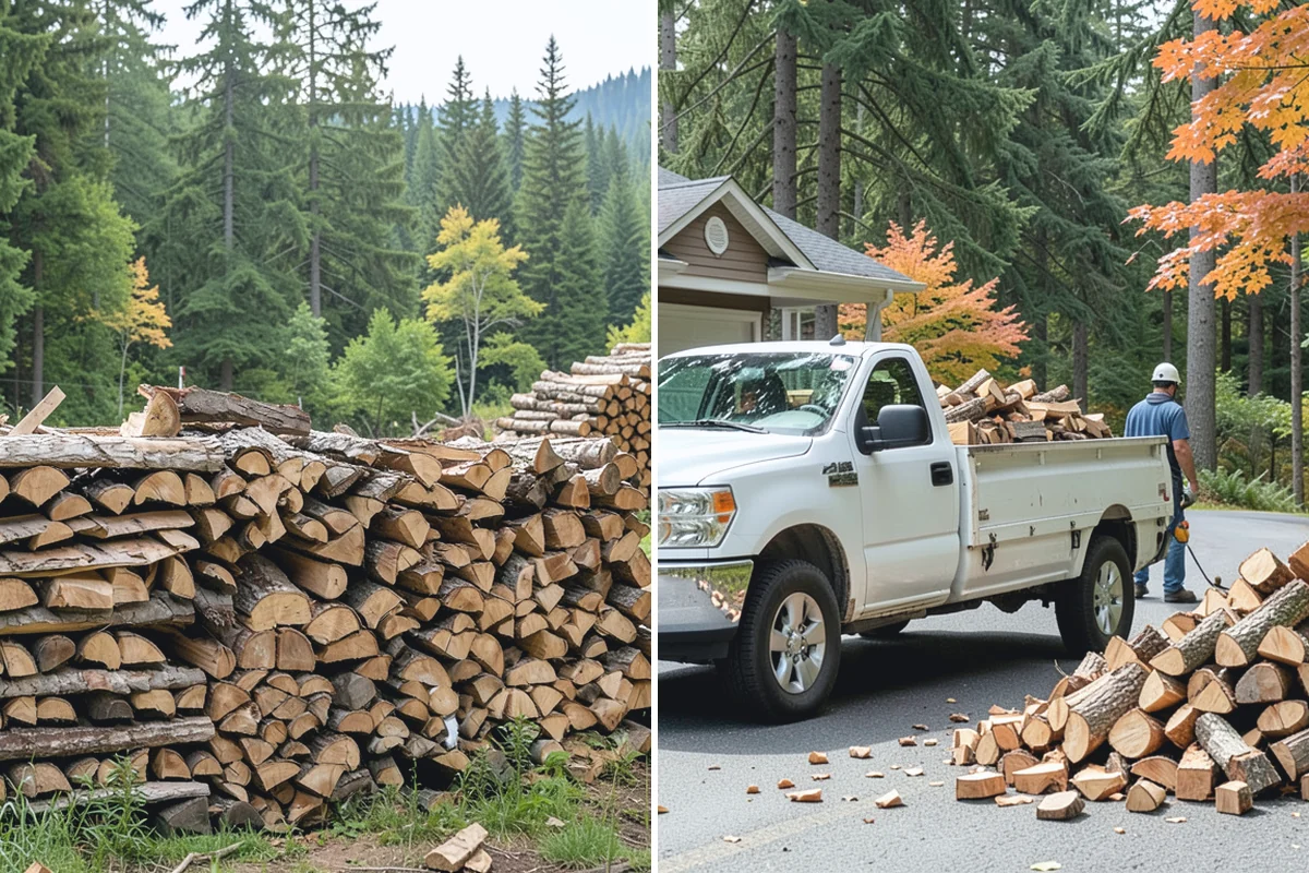Half Cord Firewood in South Prairie, Pierce County, WA - Place your half-cord order with a preferred date
