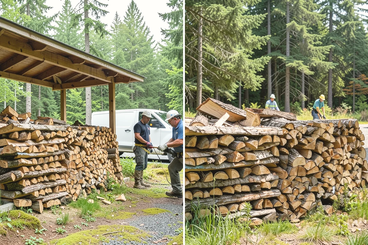 Half Cord Firewood in Steilacoom, Pierce County, WA - Place your half-cord order with a preferred date
