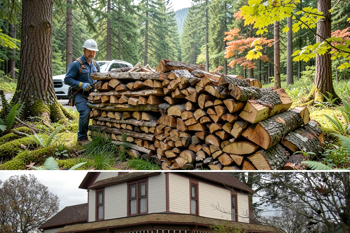 Half Cord Firewood in Sumner, Pierce County, WA - Fall is the smart time to secure a half cord before winter demand and prices climb.