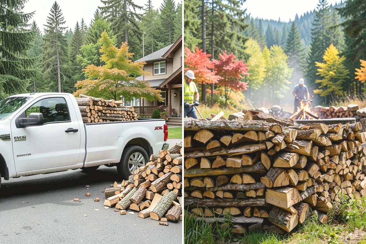 Half Cord Firewood in Tukwila, King County, WA - Place your half-cord order with a preferred date