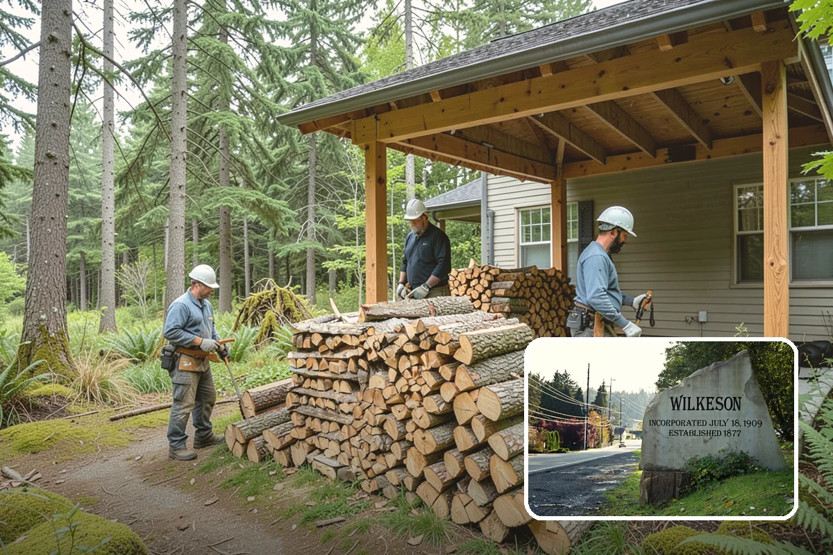 Half Cord Firewood in Wilkeson, Pierce County, WA - Enough wood for consistent recreational fires