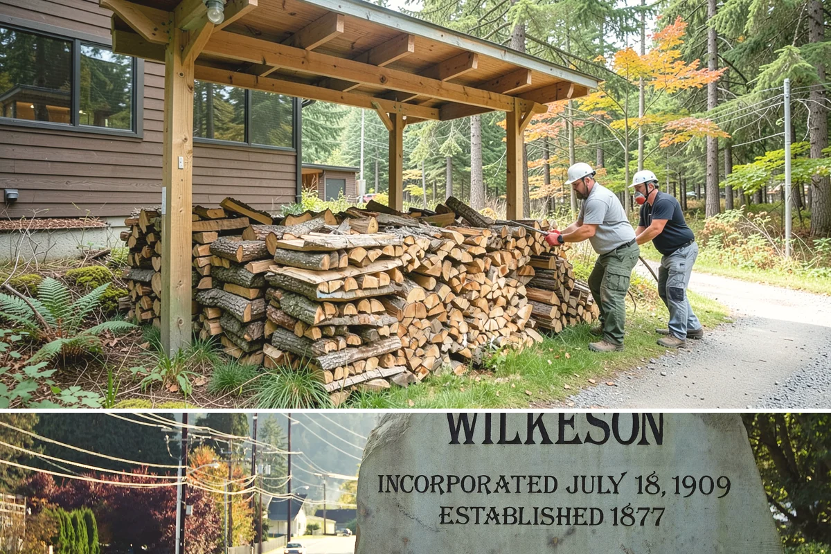 Half Cord Firewood in Wilkeson, Pierce County, WA - Fall is the smart time to secure a half cord before winter demand and prices climb.