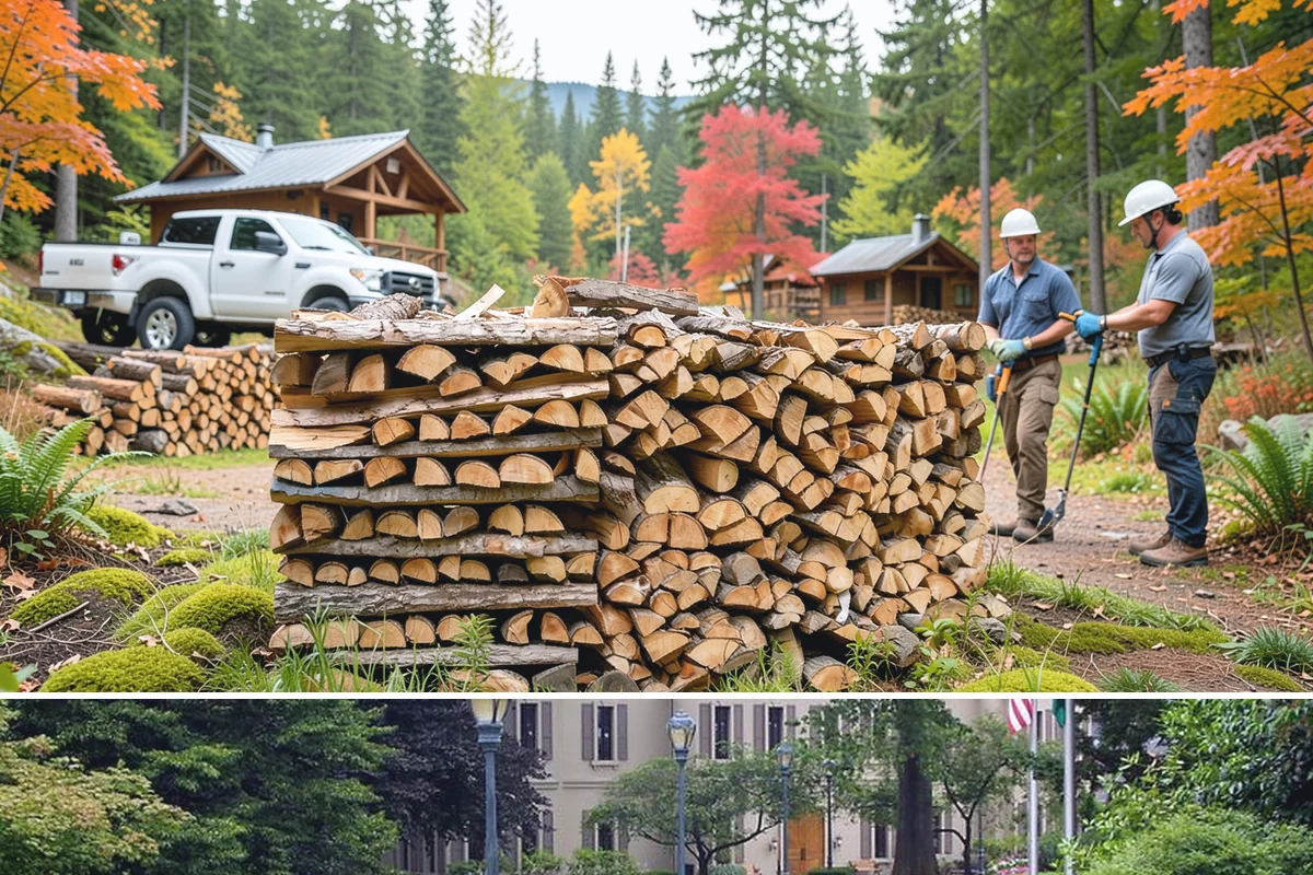 Half Cord Firewood in Woodinville, King County, WA - Fall is the smart time to secure a half cord before winter demand and prices climb.
