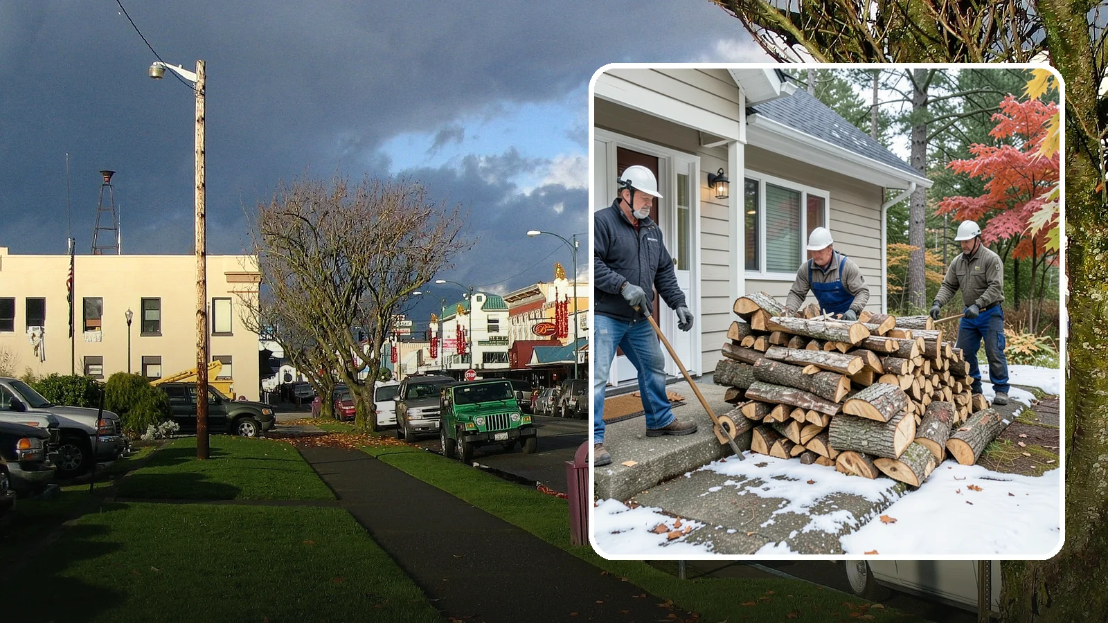 Heating Emergency Firewood in Arlington, Snohomish County, WA - When your primary heat fails, we deliver burnable wood fast so your household stays warm through the crisis.