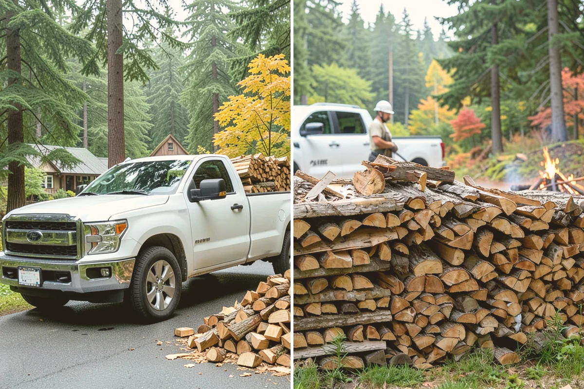Heating Emergency Firewood in Brier, Snohomish County, WA - Take your emergency call and assess how much wood you need