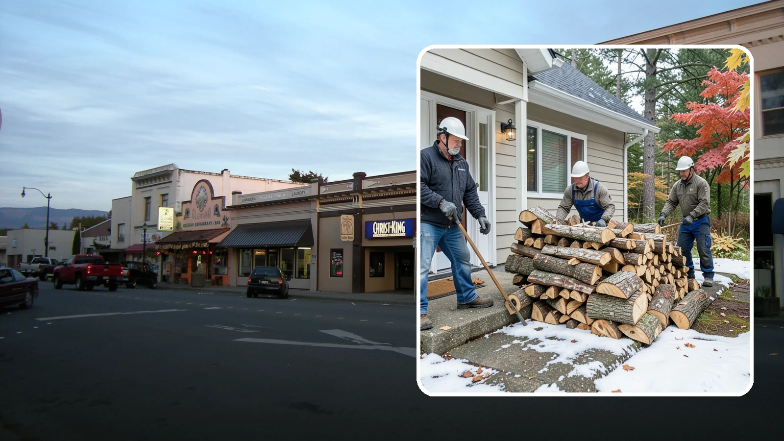 Heating Emergency Firewood in Burlington, Skagit County, WA - When your primary heat fails, we deliver burnable wood fast so your household stays warm through the crisis.