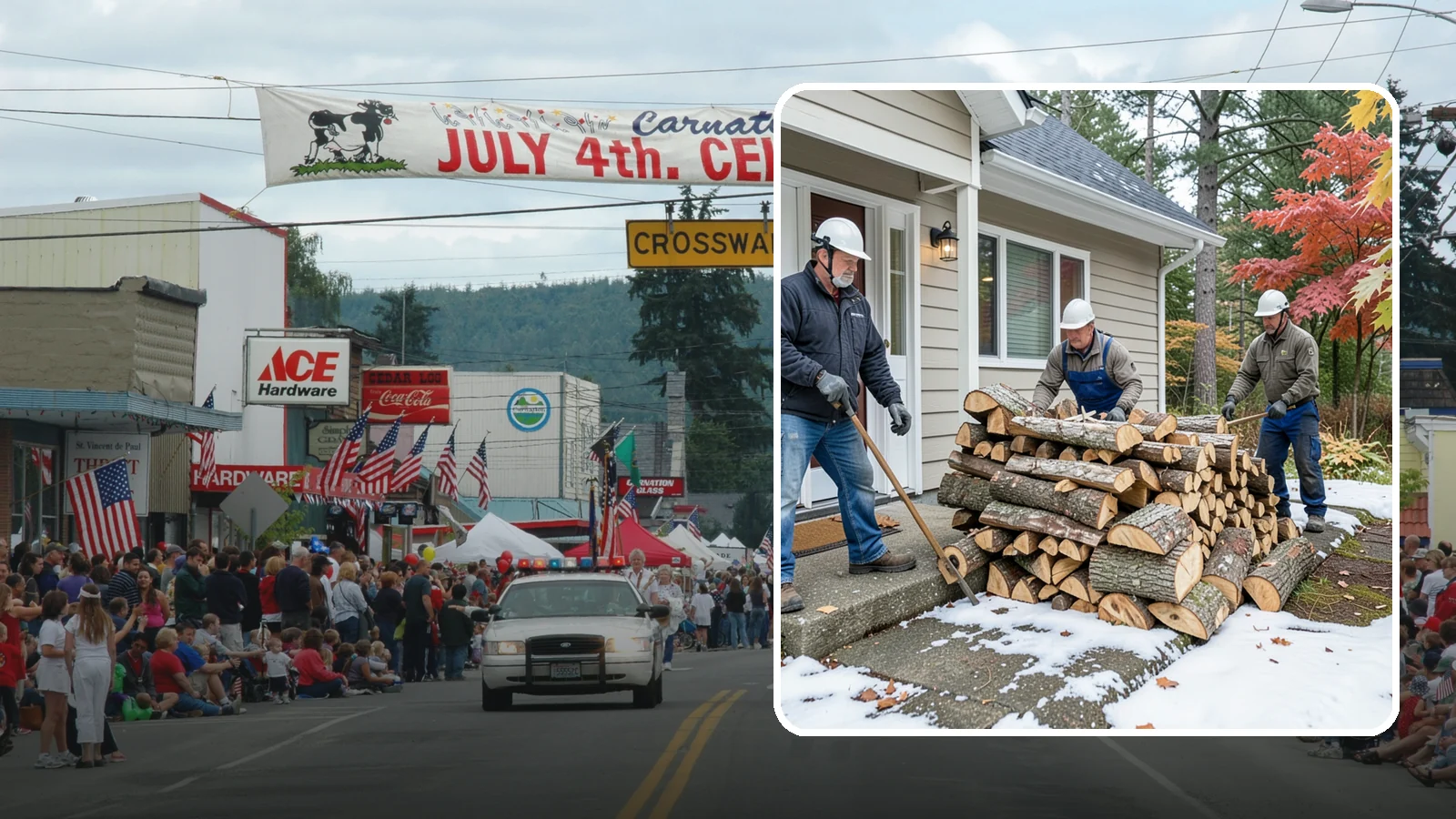Heating Emergency Firewood in Carnation, King County, WA - When your primary heat fails, we deliver burnable wood fast so your household stays warm through the crisis.
