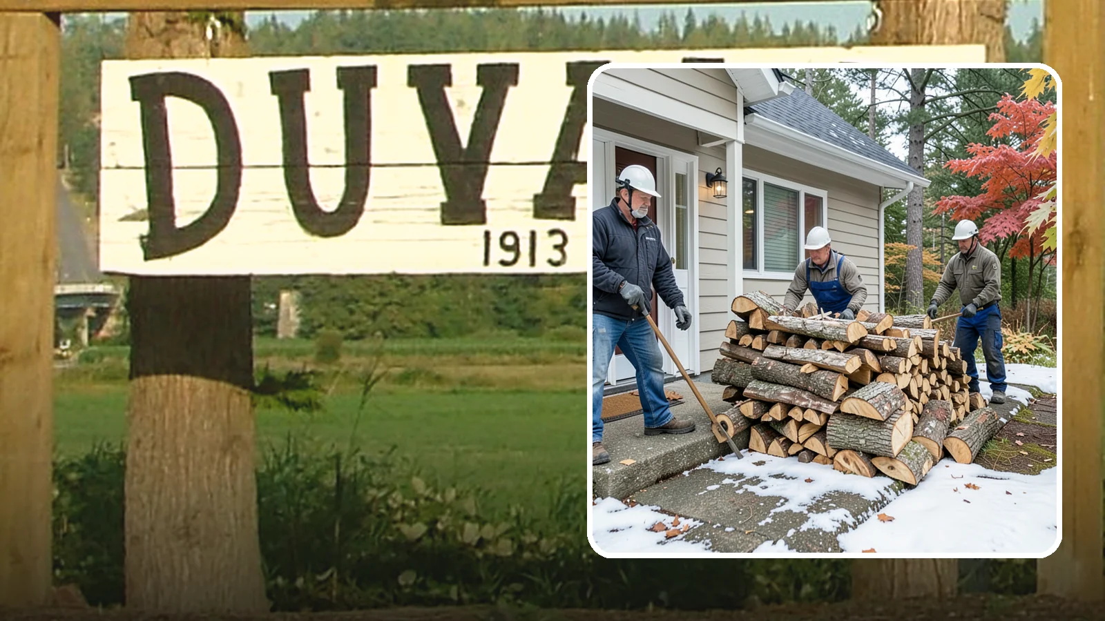 Heating Emergency Firewood in Duvall, King County, WA - When your primary heat fails, we deliver burnable wood fast so your household stays warm through the crisis.