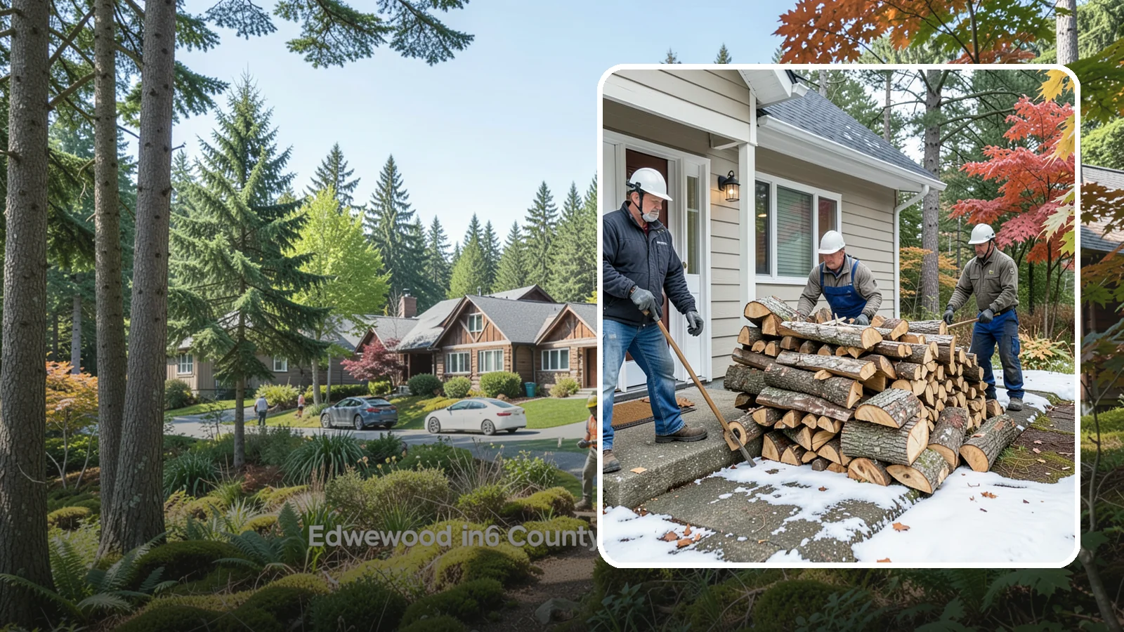 Heating Emergency Firewood in Edgewood, Pierce County, WA - When your primary heat fails, we deliver burnable wood fast so your household stays warm through the crisis.