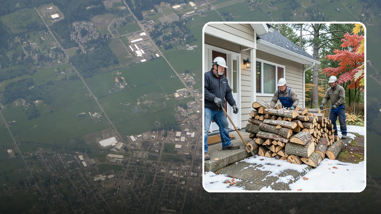 Heating Emergency Firewood in Enumclaw, King County, WA - When your primary heat fails, we deliver burnable wood fast so your household stays warm through the crisis.