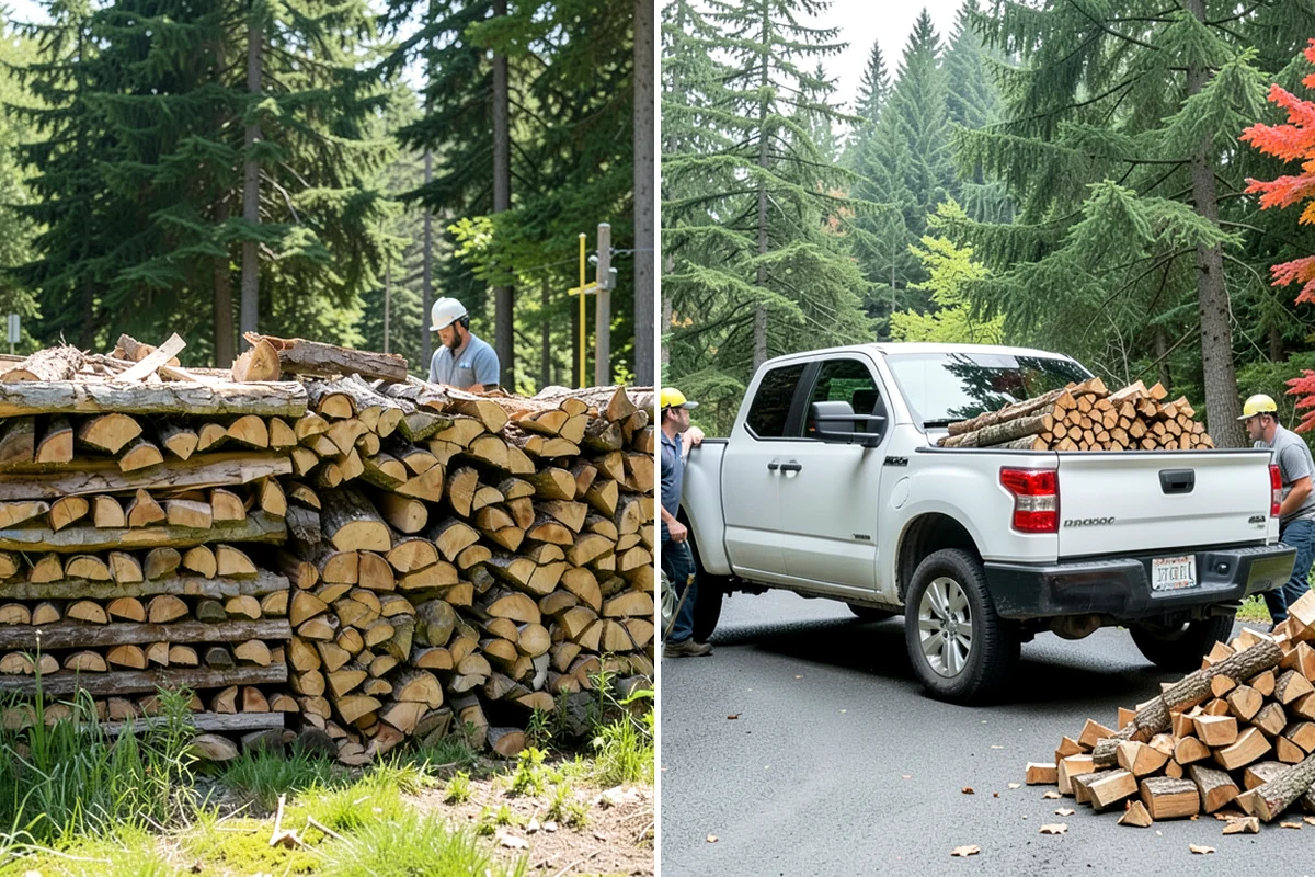Heating Emergency Firewood in Enumclaw, King County, WA - Take your emergency call and assess how much wood you need