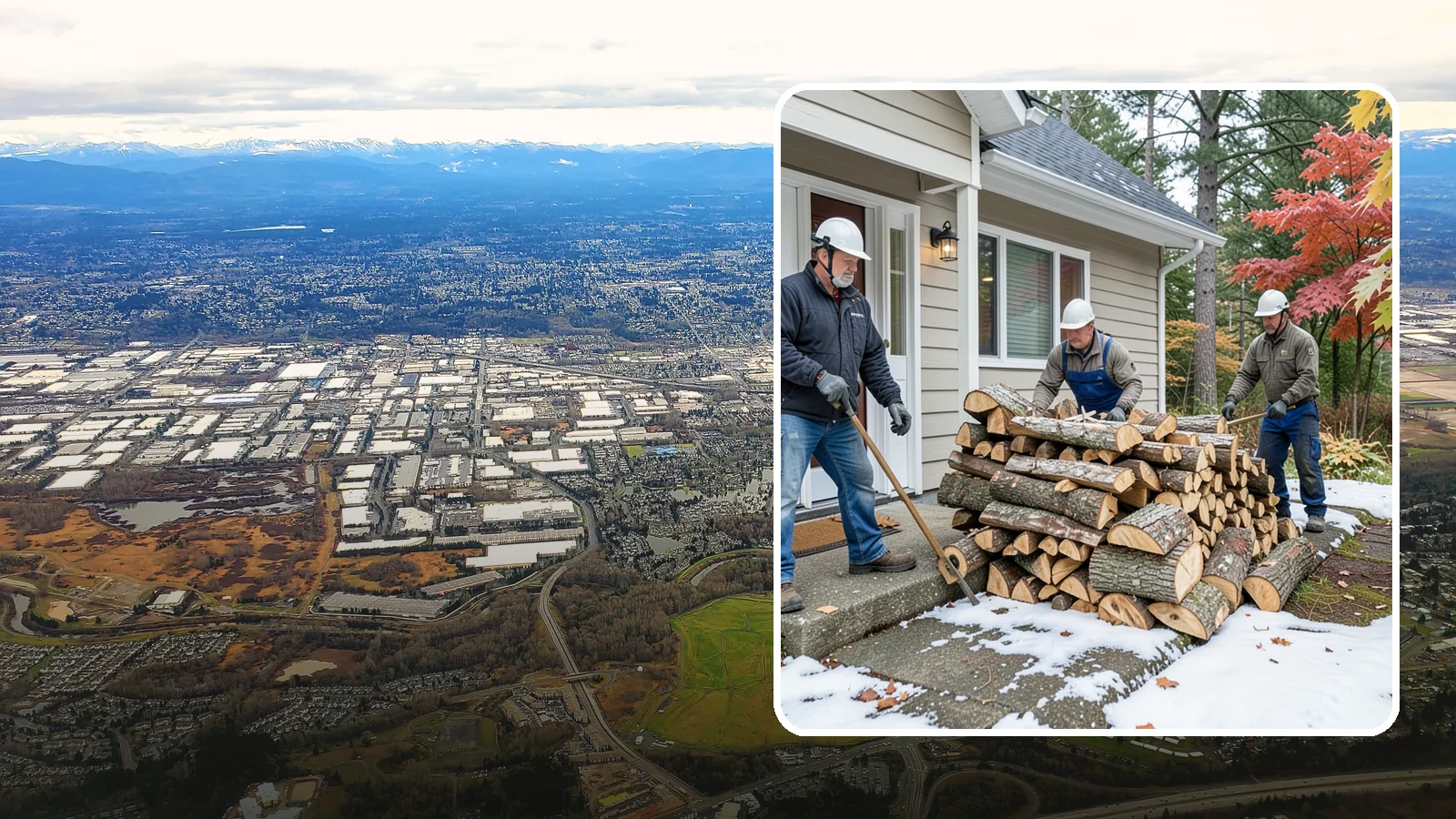 Heating Emergency Firewood in Kent, King County, WA - When your primary heat fails, we deliver burnable wood fast so your household stays warm through the crisis.