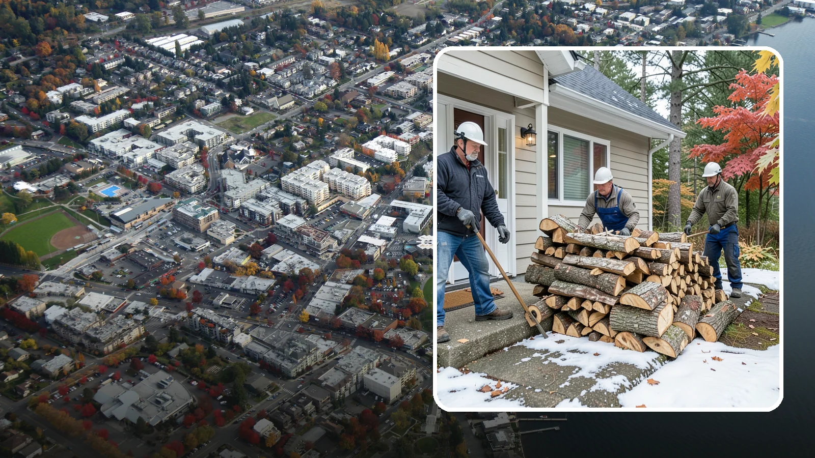Heating Emergency Firewood in Kirkland, King County, WA - When your primary heat fails, we deliver burnable wood fast so your household stays warm through the crisis.