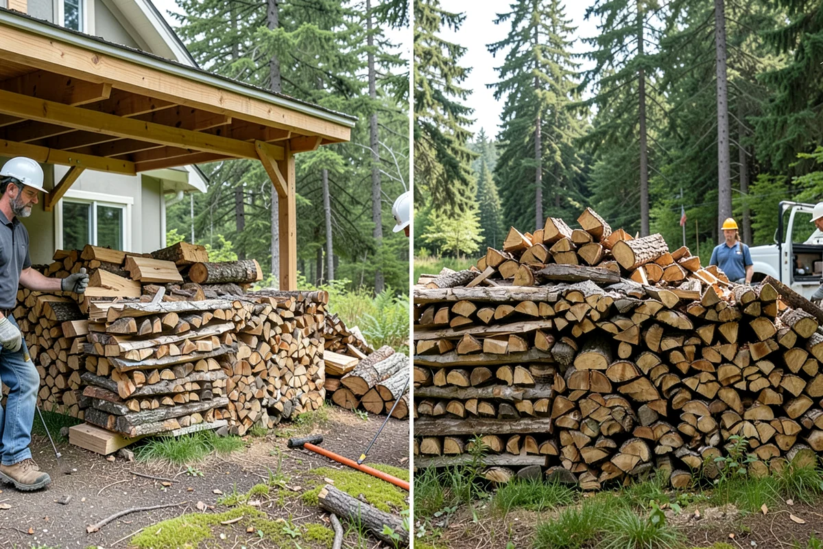 Heating Emergency Firewood in Lake Forest Park, King County, WA - Take your emergency call and assess how much wood you need