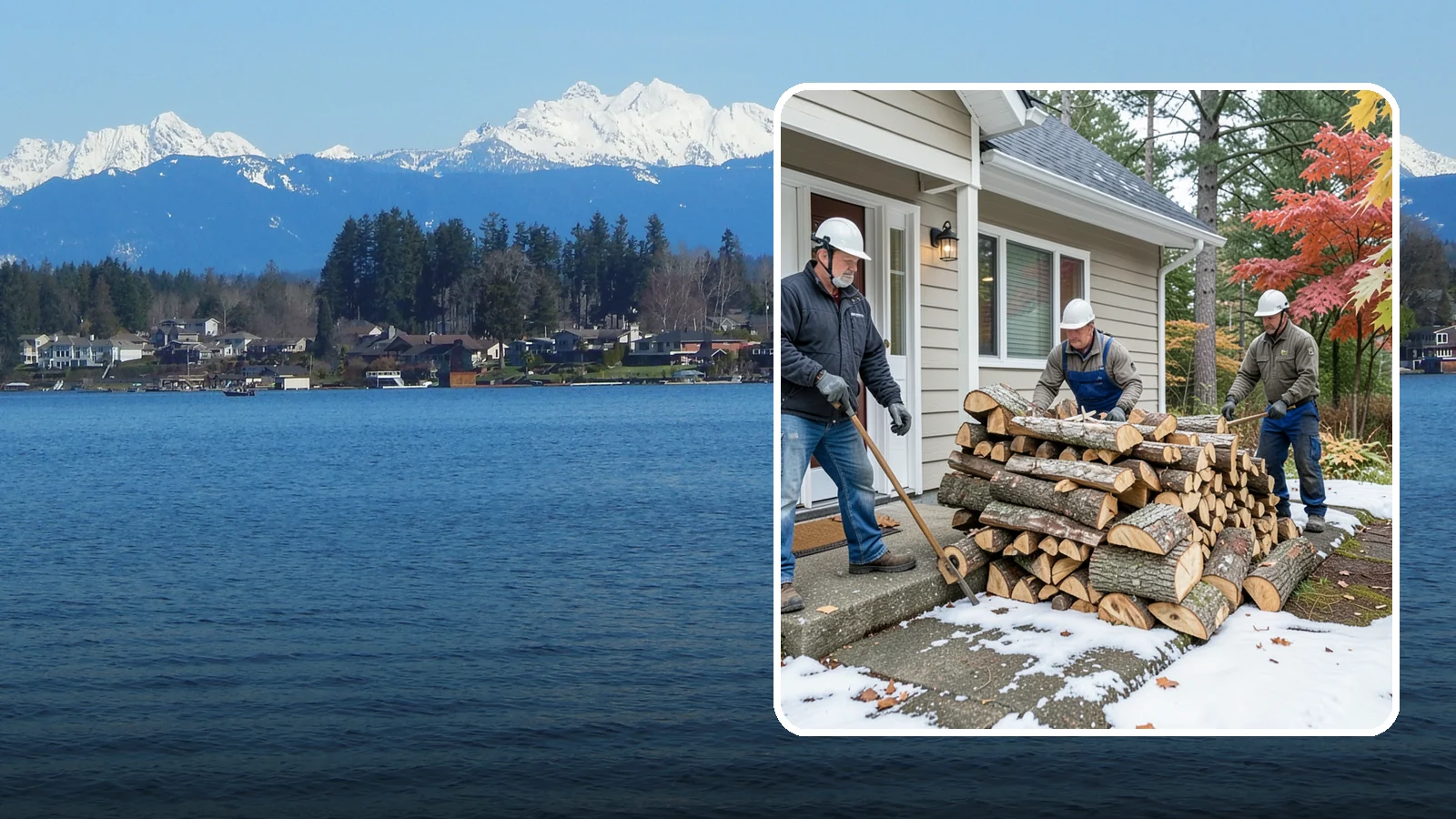 Heating Emergency Firewood in Lake Stevens, Snohomish County, WA - When your primary heat fails, we deliver burnable wood fast so your household stays warm through the crisis.
