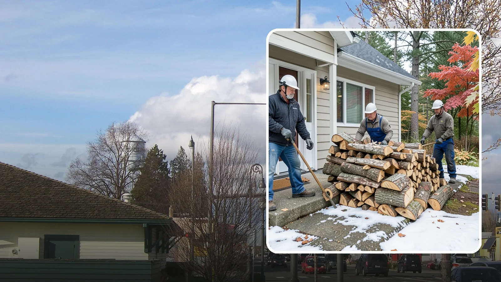 Heating Emergency Firewood in Marysville, Snohomish County, WA - When your primary heat fails, we deliver burnable wood fast so your household stays warm through the crisis.