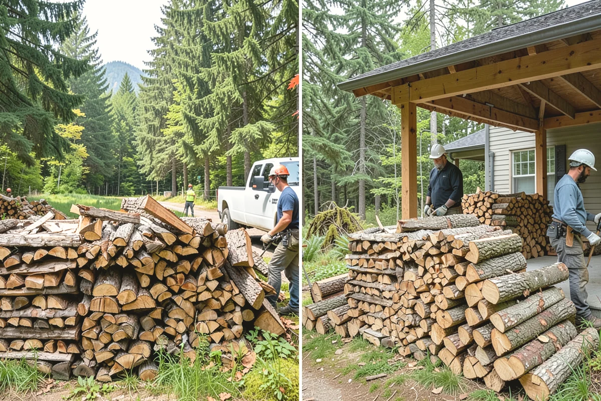 Heating Emergency Firewood in Mercer Island, King County, WA - Take your emergency call and assess how much wood you need