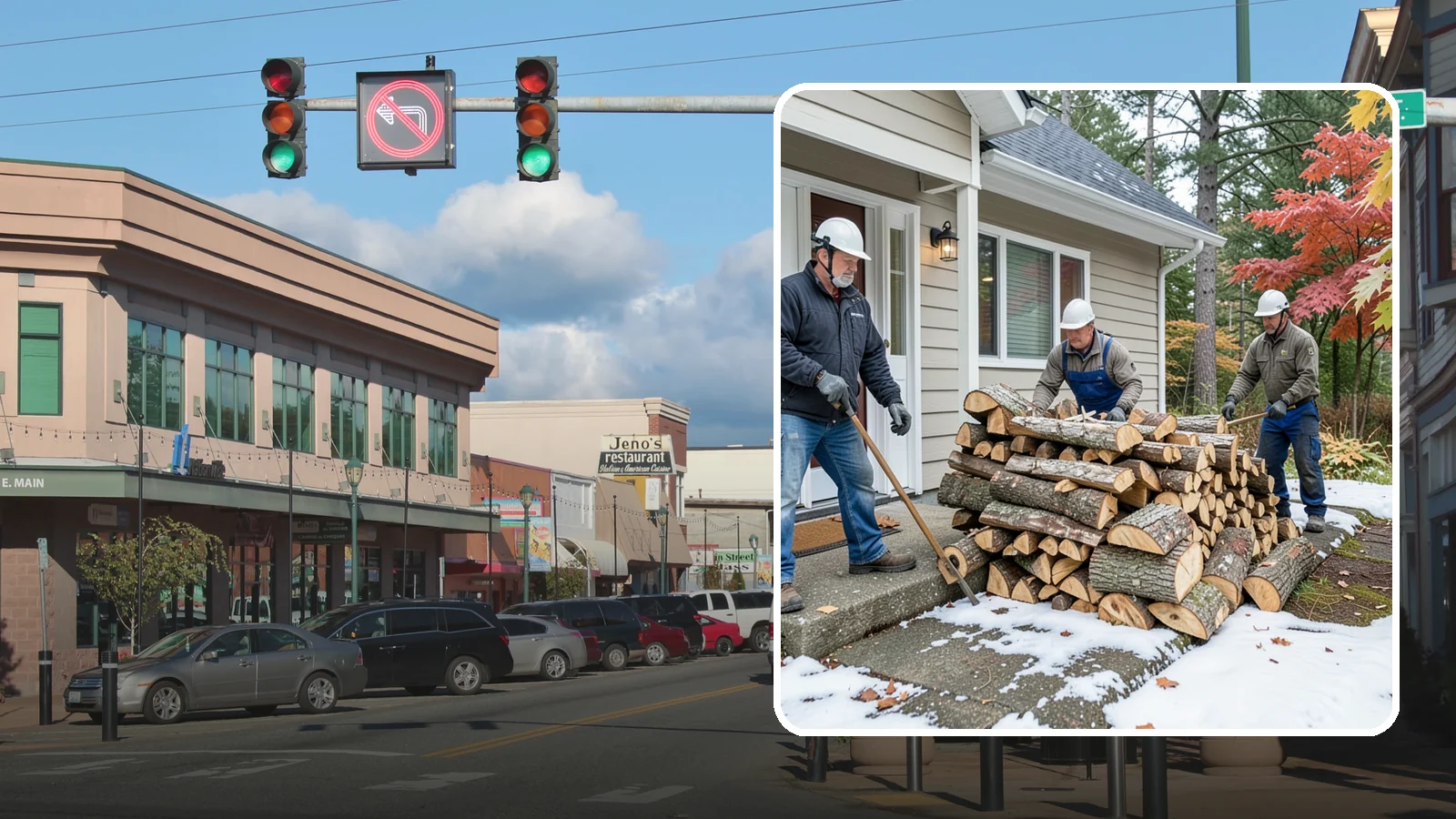 Heating Emergency Firewood in Monroe, Snohomish County, WA - When your primary heat fails, we deliver burnable wood fast so your household stays warm through the crisis.