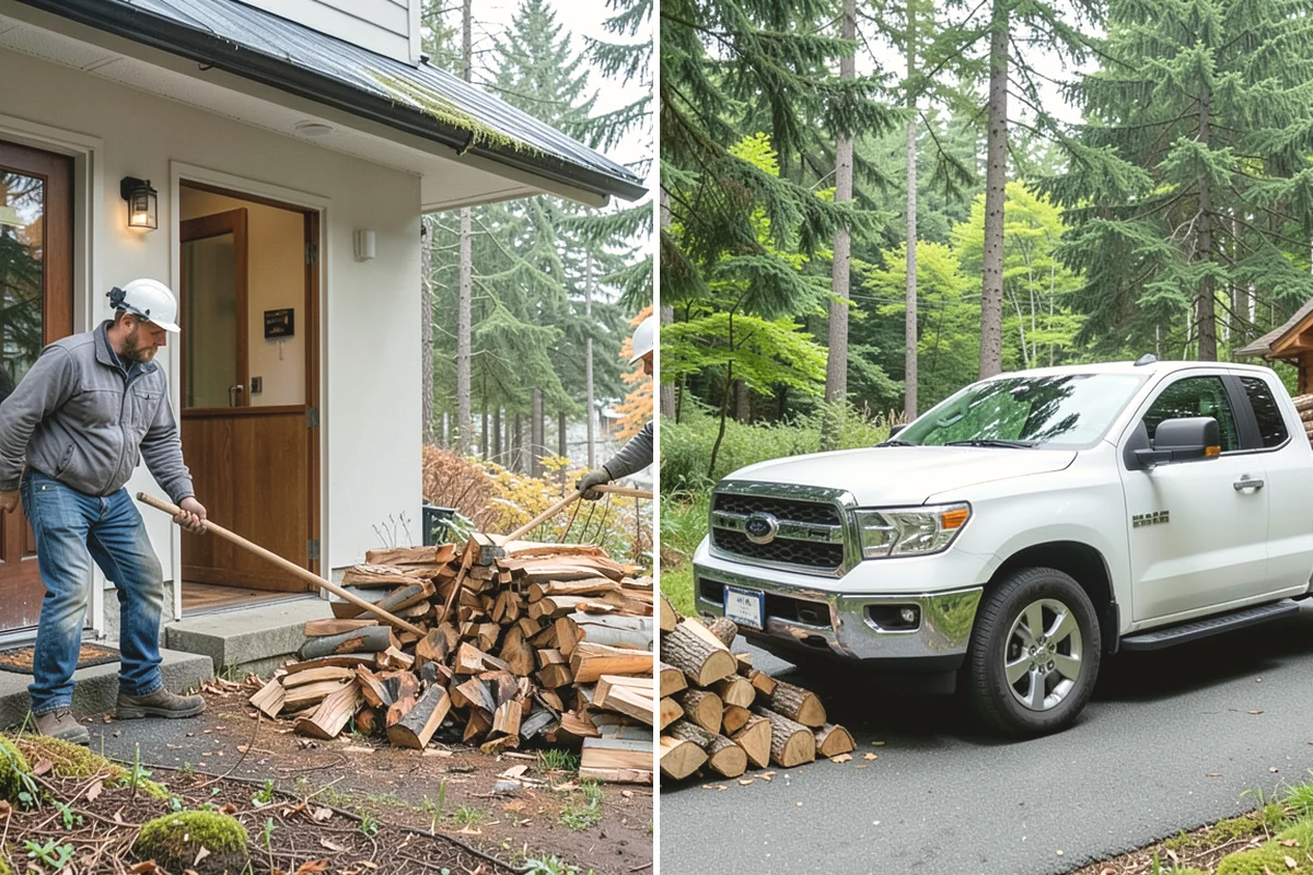Heating Emergency Firewood in Monroe, Snohomish County, WA - Take your emergency call and assess how much wood you need