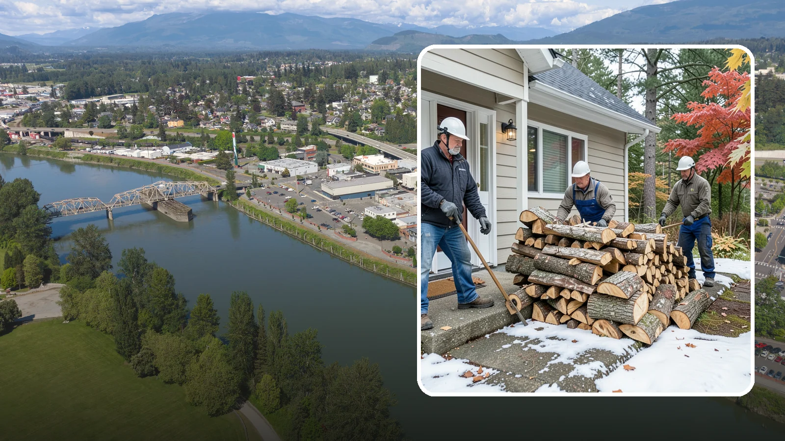 Heating Emergency Firewood in Mount Vernon, WA - When your primary heat fails, we deliver burnable wood fast so your household stays warm through the crisis.