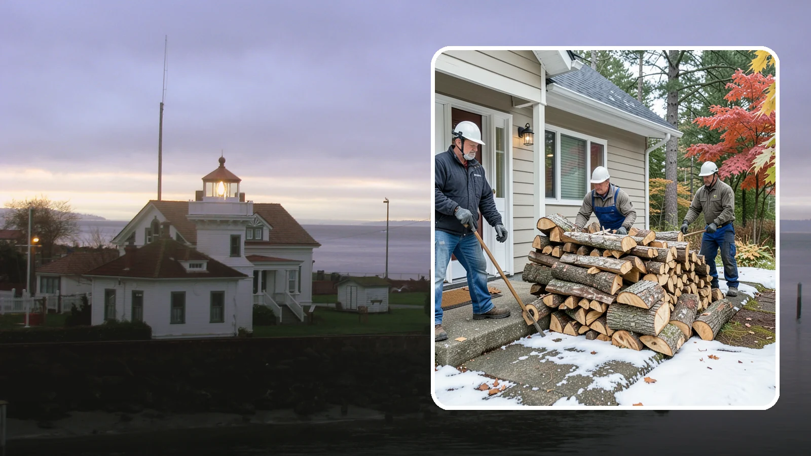 Heating Emergency Firewood in Mukilteo, Snohomish County, WA - When your primary heat fails, we deliver burnable wood fast so your household stays warm through the crisis.