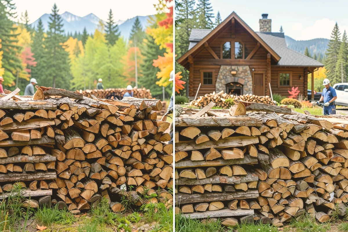 Heating Emergency Firewood in Orting, Pierce County, WA - Take your emergency call and assess how much wood you need