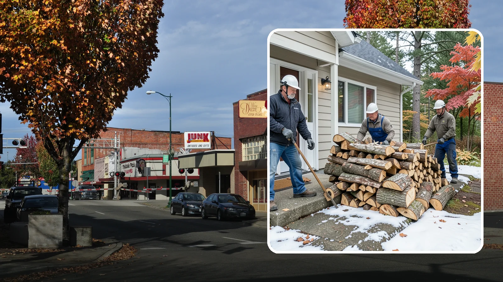 Heating Emergency Firewood in Puyallup, Pierce County, WA - When your primary heat fails, we deliver burnable wood fast so your household stays warm through the crisis.