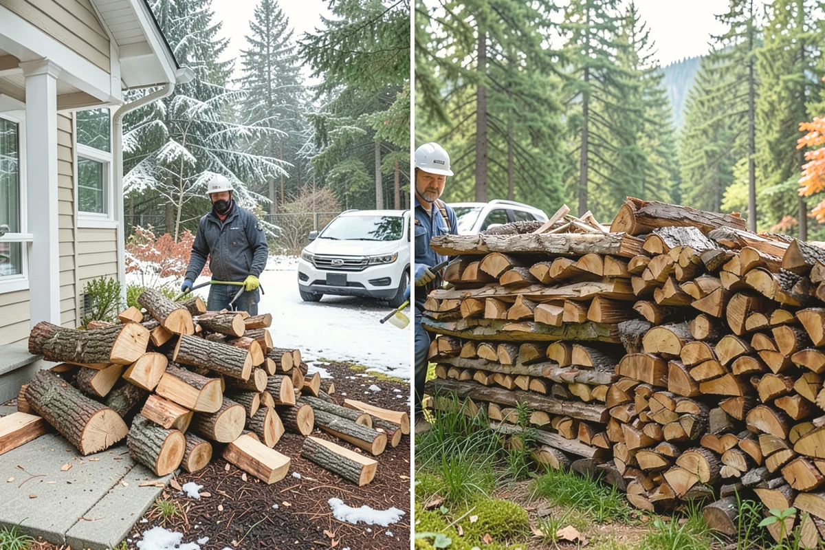 Heating Emergency Firewood in Ruston, Pierce County, WA - Take your emergency call and assess how much wood you need