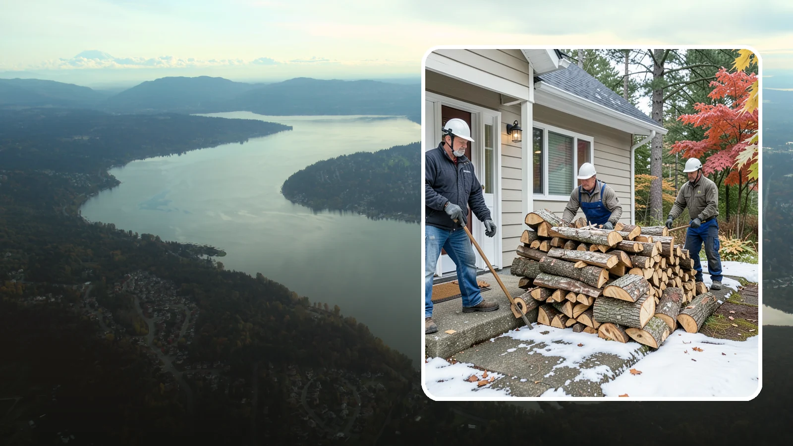 Heating Emergency Firewood in Sammamish, King County, WA - When your primary heat fails, we deliver burnable wood fast so your household stays warm through the crisis.