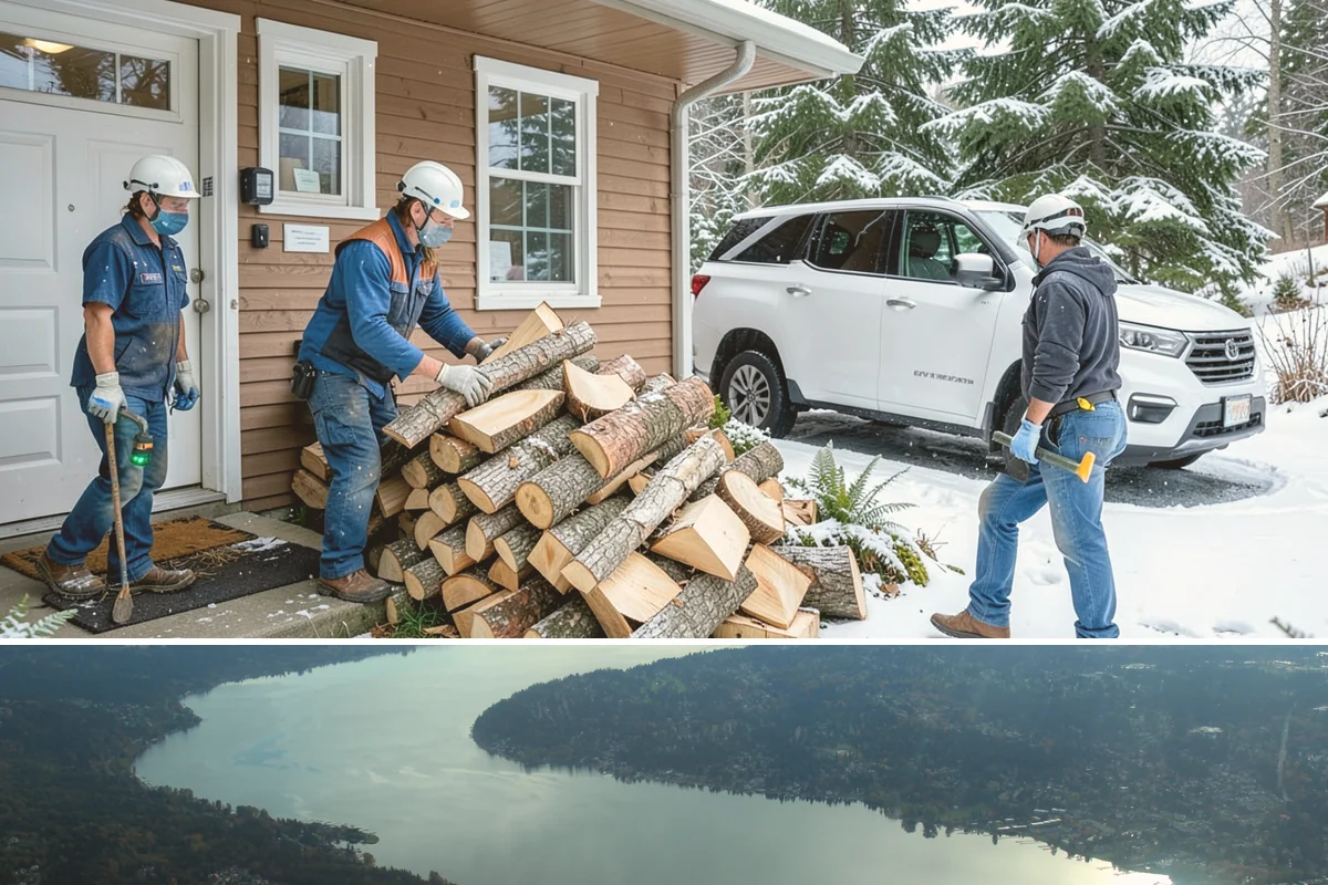 Heating Emergency Firewood in Sammamish, King County, WA - Heating failures spike during winter cold snaps, so calling the moment your system goes down secures the fastest response.